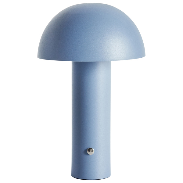 Kabellose LED Tischlampe BOJO mit Dimmer Metall Blau