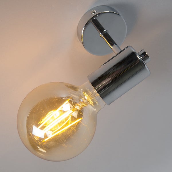 Moderne Chrom Wandlampe im 2er Set - Facil 1