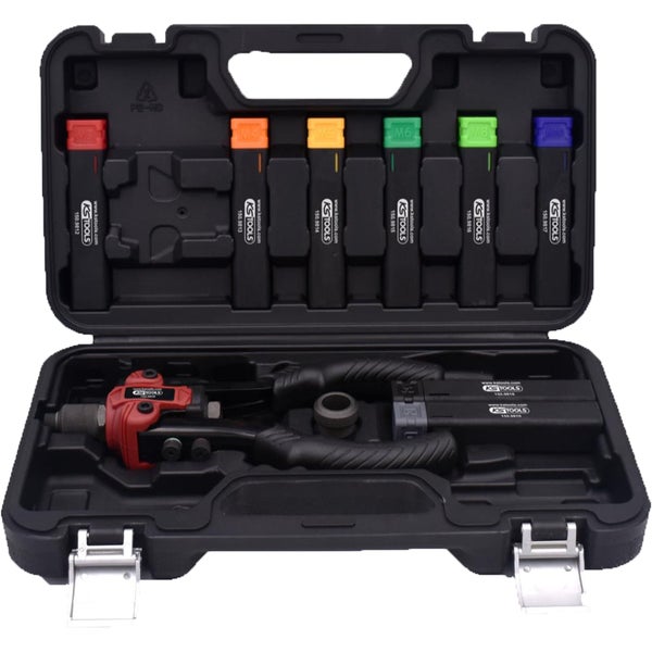 KS Tools Blindnietmuttern-Set in schwarzem Kunststoffkoffer