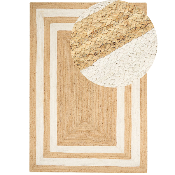 Teppich GEMEREK 200 x 300 cm Jute Beige