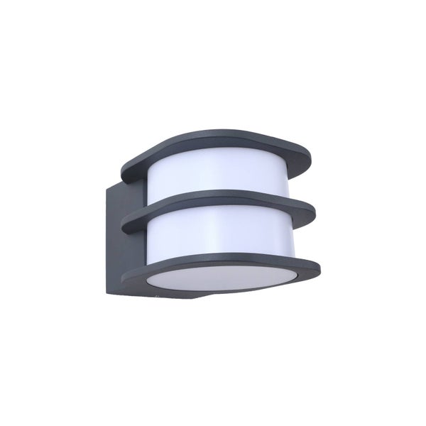 Lindby LED Smart Home Wandleuchte außen Fyra dimmbar (Modern) in Alu aus Aluminium (1 flammig, ) - Wandlampe