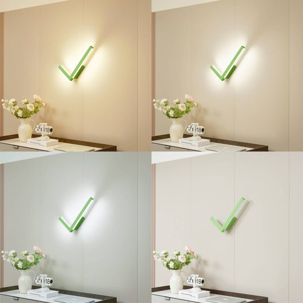 Lucande LED Check dimmbar (Modern) in Grün aus Metall (1 flammig, ) Wohnzimmerleuchte