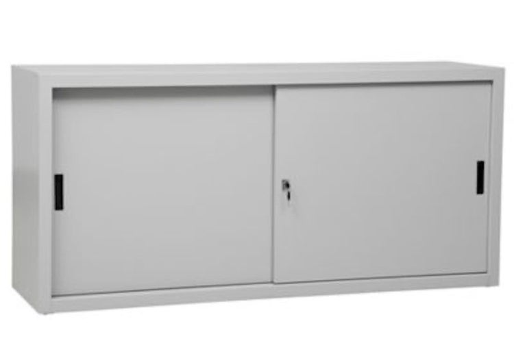 PROREGAL Schiebetürenschrank Ant 2 Ordernhöhen HxBxT 75 x 160 x 45 cm Grau