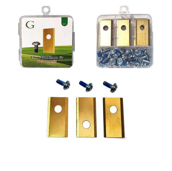 Titan-Klingen-Set mit Schrauben für Worx Landroid