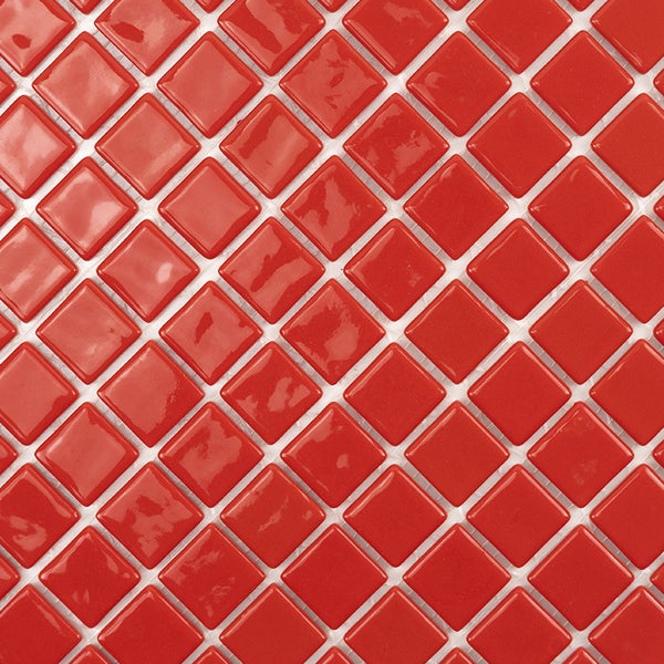 Quadratisches Mosaikfliesennetz mit glänzender Oberfläche für Wand und Boden