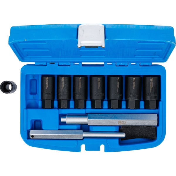 BGS technic Nüsse Satz in blauem Koffer