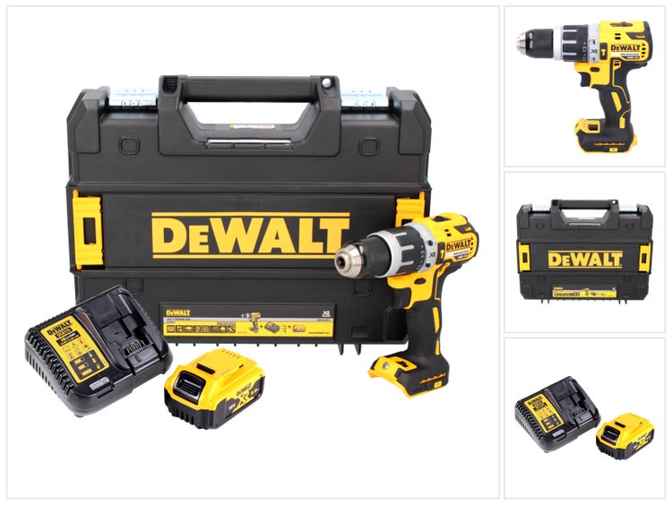 DeWalt Akku Bohrschrauber Set mit Koffer, Akku und Ladegerät.