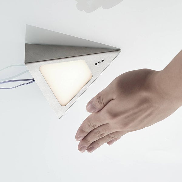 PRIOS LED Unterschrankleuchten (Unterbauleuchte) Odia dimmbar mit Bewegungsmelder (Modern) in Alu aus Edelstahl (5 flammig, ) Wohnzimmerleuchte
