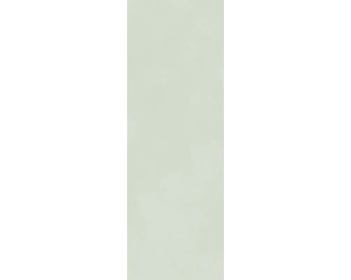 Rechteckige, hellgrüne Wandfliese mit dezenter Textur.