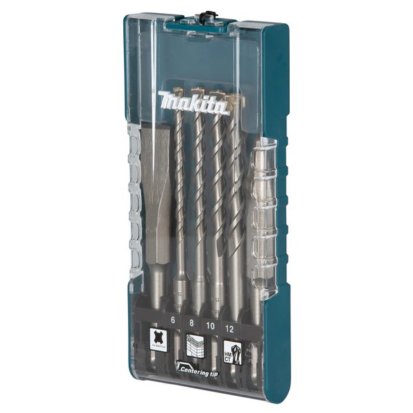 Makita Bohrerset mit SDS-Plus Aufnahme im Koffer