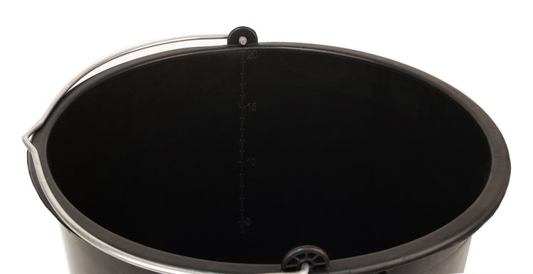 3x Baueimer 20 Liter Eimer Literskala Metallhenkel Zementeimer Putzeimer  Mörteleimer