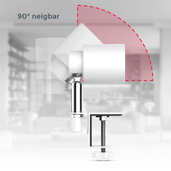 Klemmlampe - 5W, 400lm, LED, mit Stecker, dimmbar, warmweiß, weiß