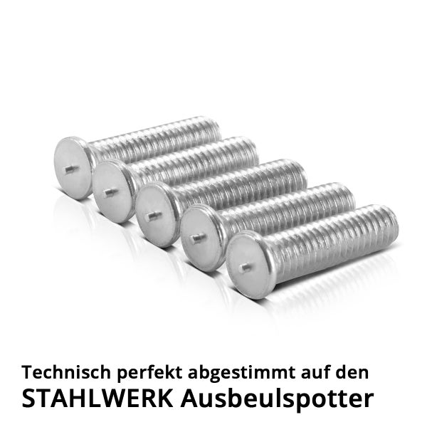 STAHLWERK 2 x Alu Schweißbolzen M4 100er Set Smart Repair Ausbeulspotter Zubehör