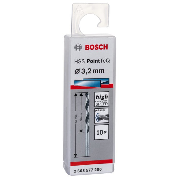 Bosch Logo HSS PointTeQ Bohrer mit Durchmesser 3,2 mm