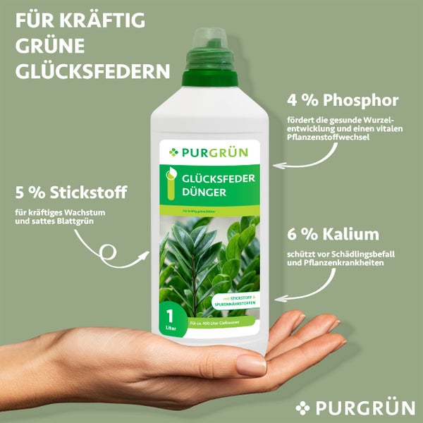 Purgrün Glücksfeder-Dünger 1 Liter