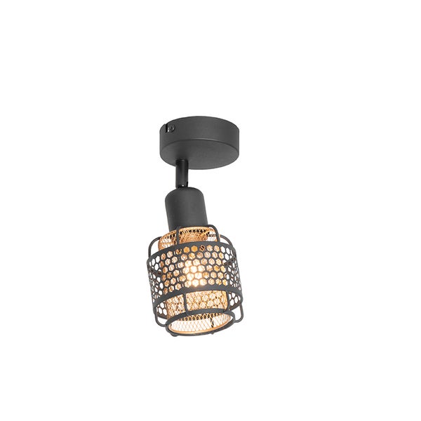 Deckenstrahler mit Metallsieb-Schirm zur Deckenmontage