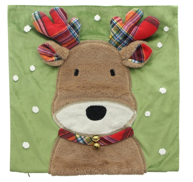 Dekokissen mit Rentier-Motiv für weihnachtliche Atmosphäre