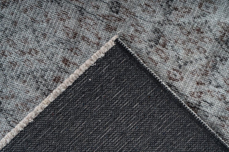 Flachflor Teppich Jengo Grau Vintage 160 x 230 cm