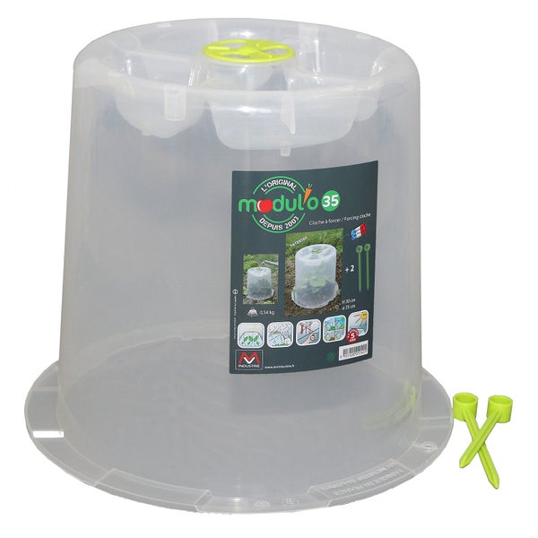 Pflanzglocke MODUL'O - Ø 35 cm x 30 cm Höhe - mit Lüftungsgitter für ideales Mikroklima für Ihre Pflanzen