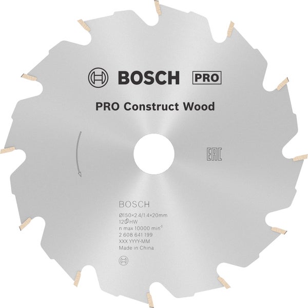 Bosch Pro Construct Wood Kreissägeblatt