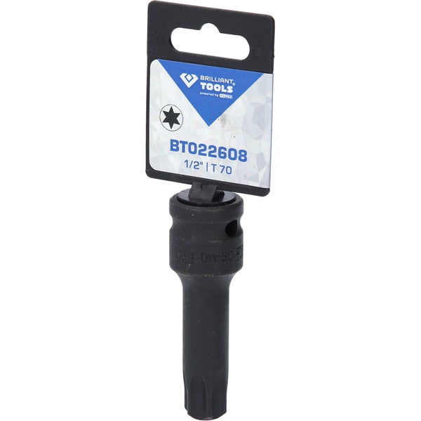 BRILLIANT TOOLS 1/2 Kraft Bit-Stecknuss Torx T70 - BT022608