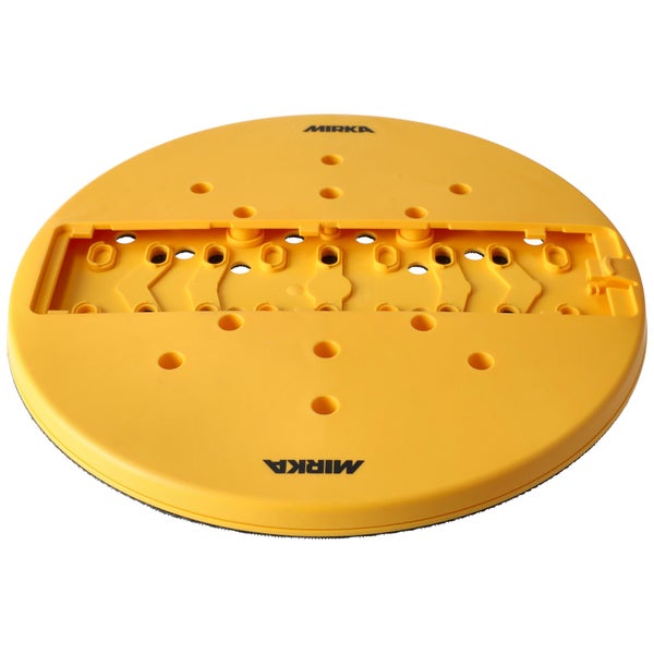 Mirka Schleifpad Ø 225mm Klett / für DecoSander Stabschleifer / für glattes Wand- & Deckenfinish, Trockenbau, Detailarbeiten