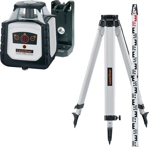 Laserliner Cubus, Stativ und Messlatte