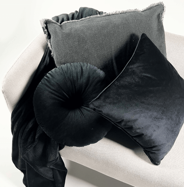 Burto Dekokissen - Unifarben 60x60 cm, Schwarz