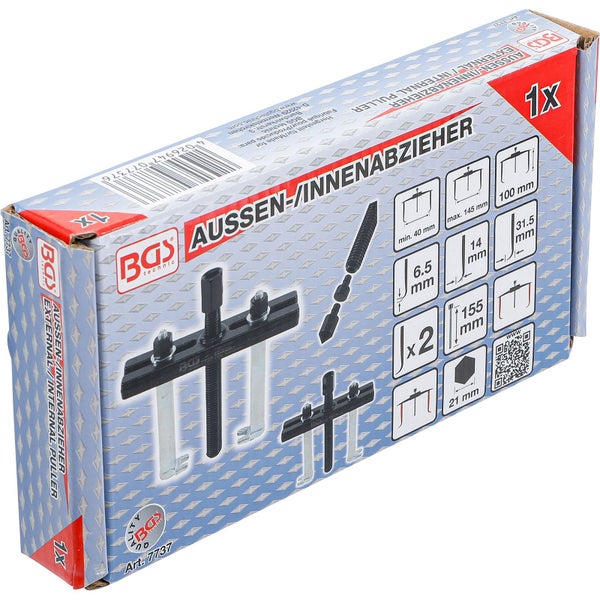 BGS Außen-/Innenabzieher 2-armig 40 - 145 mm / 70 - 170 mm - 7737