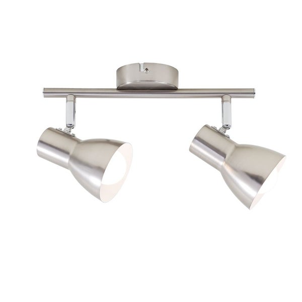 Deckenleuchte Spotleuchte Retro schwenkbar E14 25 W silber Metall Briloner