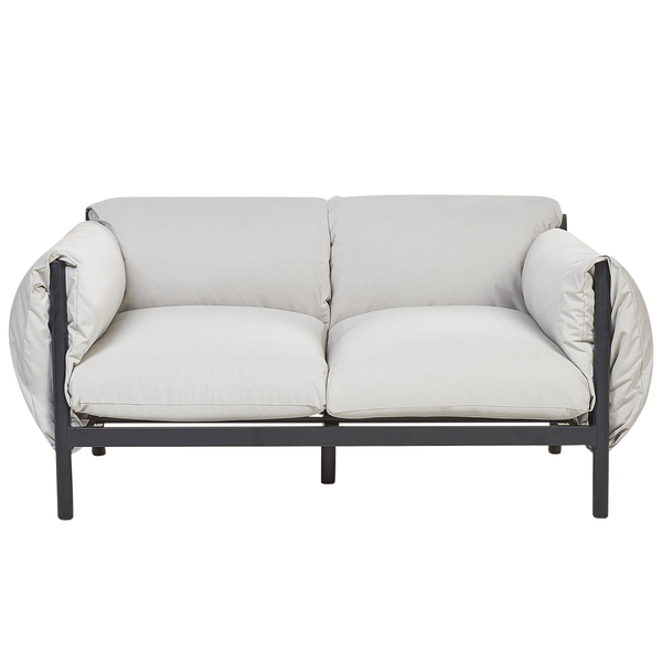 Gartensofa 2-Sitzer ESPERIA Metall Grau