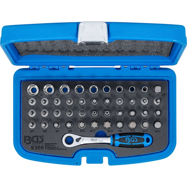 BGS Durchsteck-Bit- und Steckschlüssel-Satz 44tlg. - 9366