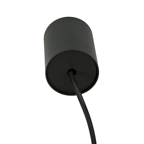 Zylindrische LED Anbauleuchte aus Metall mit Anschlusskabel