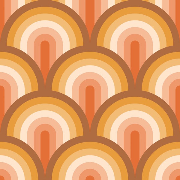Nahtloses Muster mit Halbkreisdesign