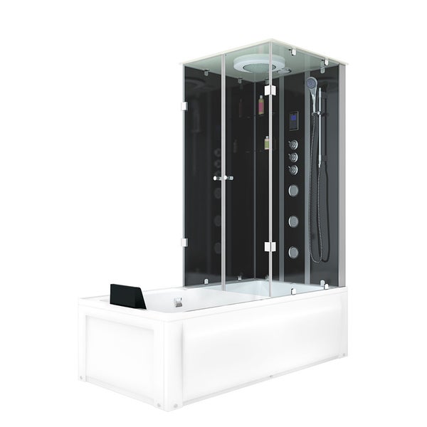 Whirlpool Dusche Kombination K05-L33-WP-EC Duschtempel 180x90 cm