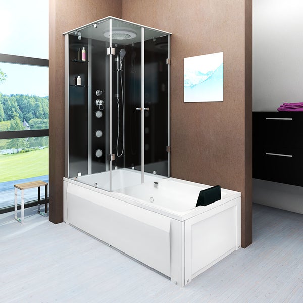 Dusche Wanne Kombination K05-R30-EC  90x180