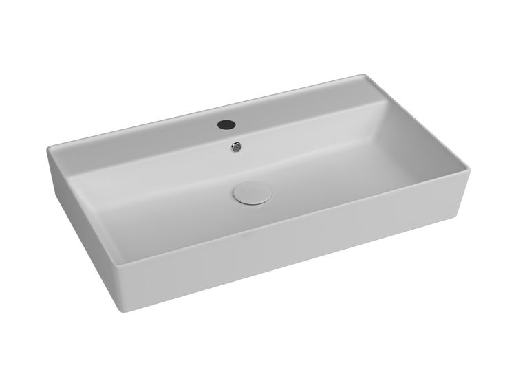Waschbecken 80x45 Keramik Waschtisch Architekt