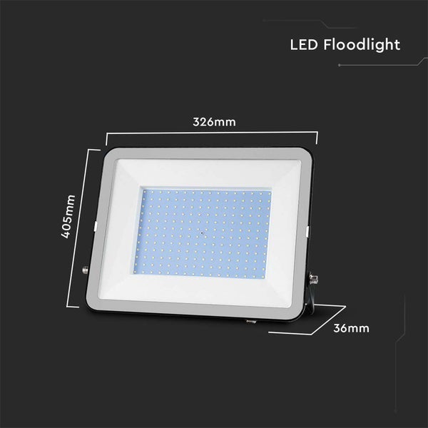 V-TAC VT-44200-B - Schwarze LED-Flutlichter - Samsung - IP65 - 200W - 17540 Lumen - 4000K - 5 Jahre