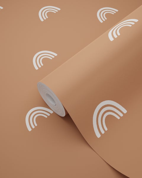 Tapetenrolle mit Regenbogenmuster