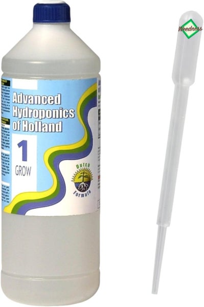 Advanced Hydroponics of Holland Dutch Formula 1 Grow Pflanzendünger für Hydrokulturen in einer Kunststoffflasche inklusive Pipette.