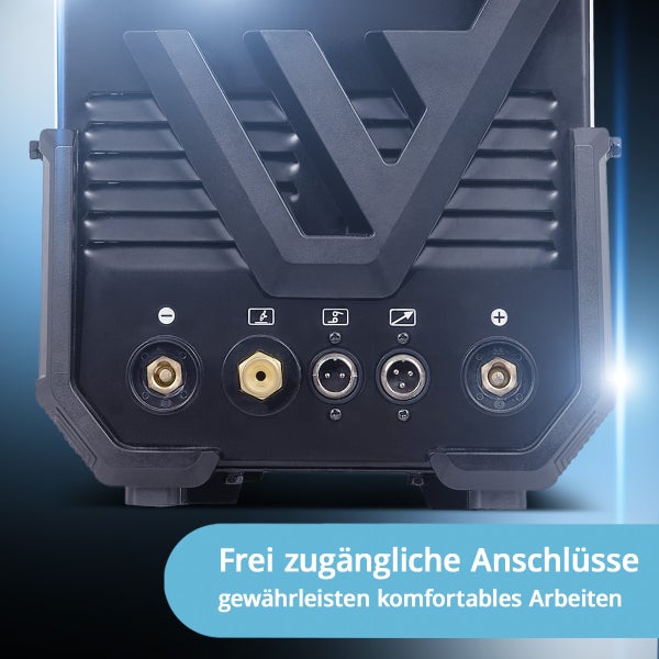 Anschlüsse eines Schweißgeräts