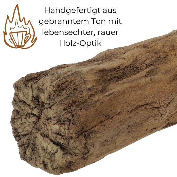 Aquarium Deko Baumstamm Höhle Röhre Aquariendeko Ablaichhöhle Fisch Krebs Wels Tonröhre Laichhöhle
