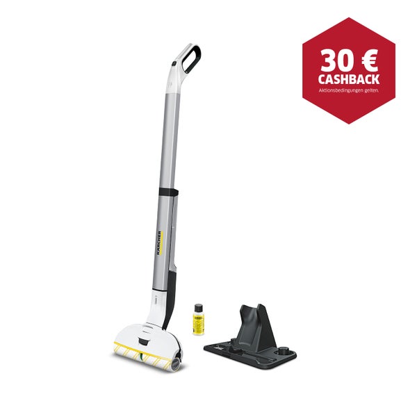 Kärcher Hartbodenreiniger mit Reinigungsstation und Reinigungsmittel