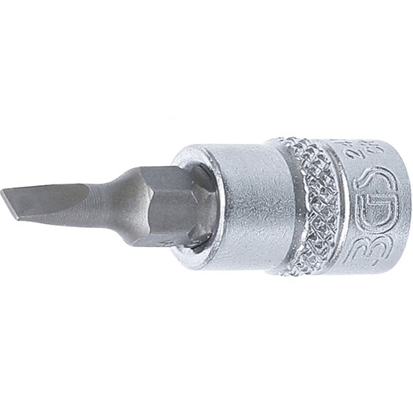 BGS Bit-Einsatz Antrieb Innenvierkant 6,3 mm (1/4) Schlitz 4 mm - 2493