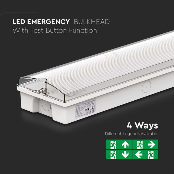 LED Notfallleuchte mit Testknopf-Funktion