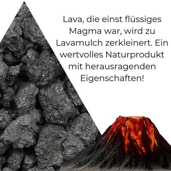 Lavastein Lavagranulat Grill Pflanzen Lavamulch für Garten Anthrazit 20L 2-8 mm Aquarium Filtermaterial Lava Vulkanstein Lavakies