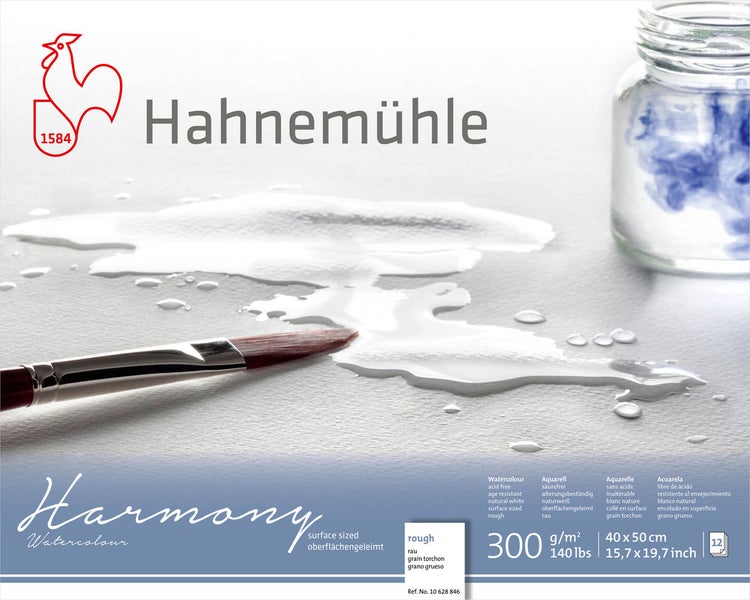 Hahnemühle Papier Harmony Watercolour, 40 x 50 cm, 300 g/m²