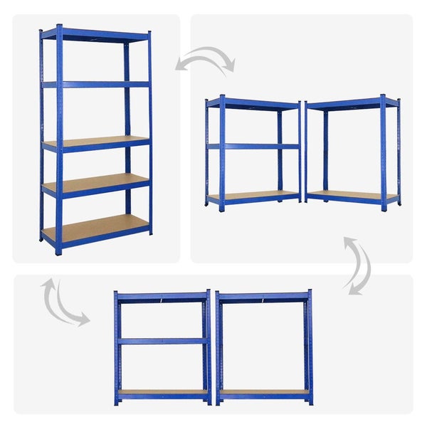 PROREGAL Schwerlastregal Ragnar HxBxT 180 x 90 x 40 cm Fachlast 175 kg Blau