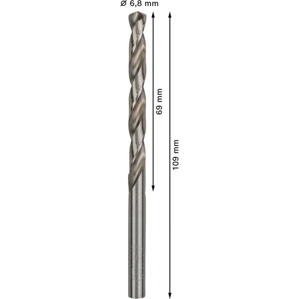 Bosch PRO Metal HSS-G Spiralbohrer 6,8 x 69 x 109 mm - 2608595069