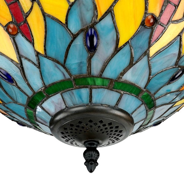 Tiffany Deckenleuchte mit Glasmosaik